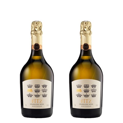 Fitz Brut White 75cl Duo Gift Set